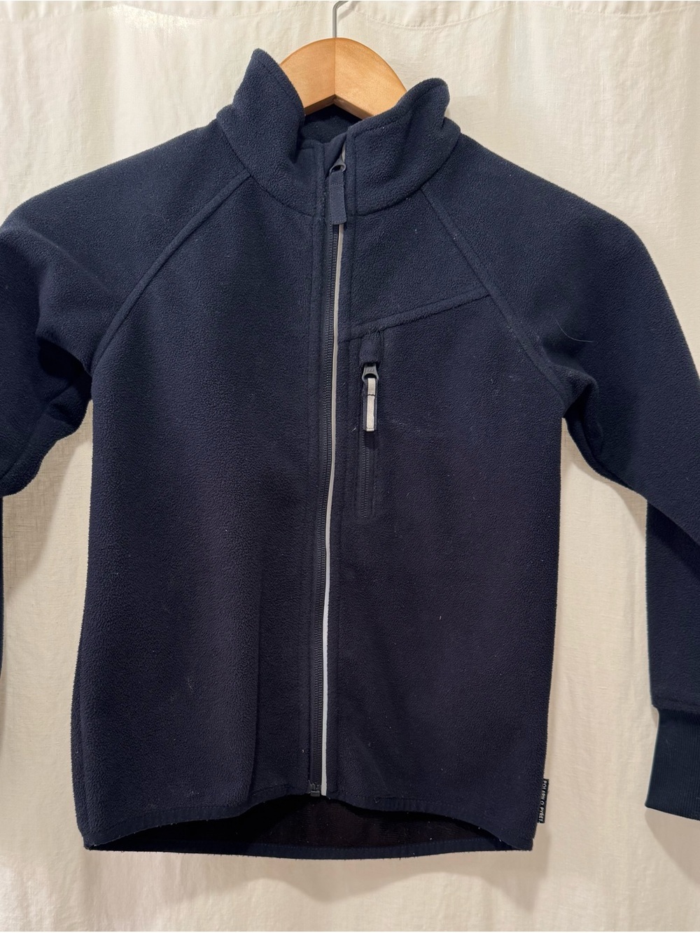 Polarn O. Pyret Navy Full-Zip Kids Fleece Jacket
